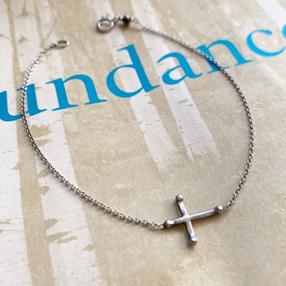 Sundance Sterling Silver Cross Bracelet